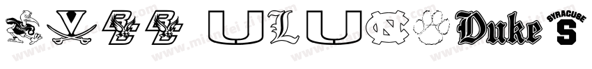 NCAA Memphis Tigers字体转换